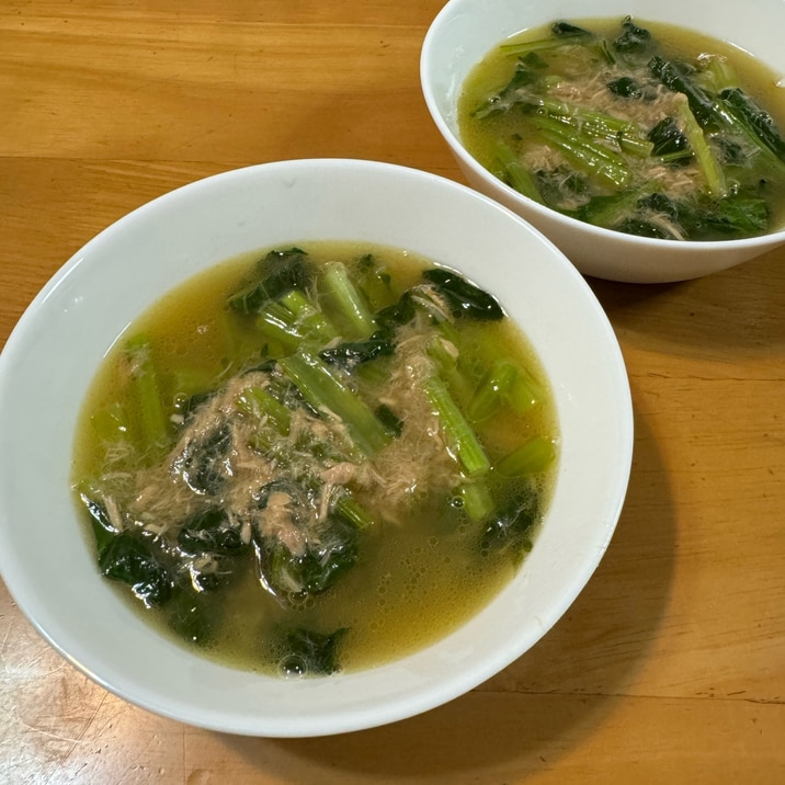 出汁まで美味しいレンジで簡単小松菜煮